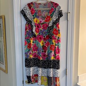 John Mark Colorful Floral Maxi Dress